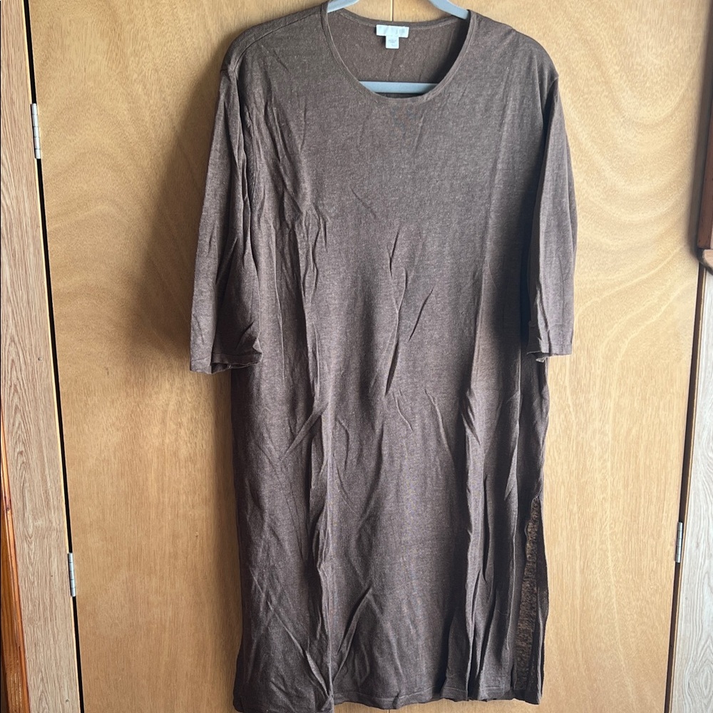 Women’s Brown Crewneck Dress